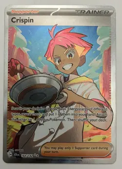 Crispin 164/142 Stellar Crown Full Art Ultra Rare Pokemon TCG Card NM - Image 1