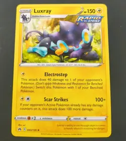 Pokemon Crown Zenith Luxray Rare Card 043/159 NM - Image 1