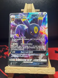 Umbreon GX 80/149 Sun & Moon Base Set Holo Full Art NM Pokemon Card - Image 1