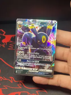Umbreon GX 80/149 Sun & Moon Base Set Holo Full Art NM Pokemon Card - Image 3