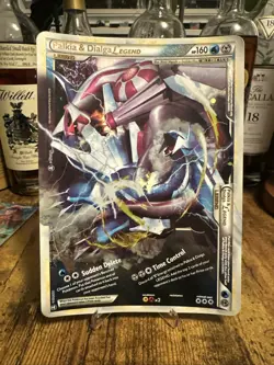 Pokemon Palkia & Dialga Legend Oversize Jumbo Card 102/102 Holographic 2010 RARE - Image 1