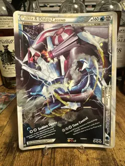 Pokemon Palkia & Dialga Legend Oversize Jumbo Card 102/102 Holographic 2010 RARE - Image 2