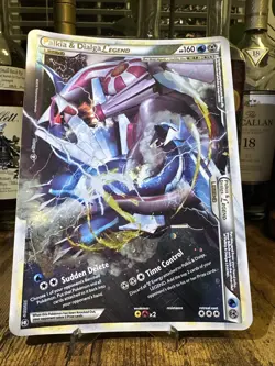Pokemon Palkia & Dialga Legend Oversize Jumbo Card 102/102 Holographic 2010 RARE - Image 4