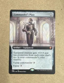 2020 Wizards Of The Coast Magic The Gathering Commander’s Plate Card - Image 1