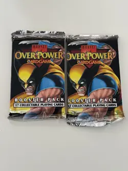 1995 Marvel OverPower Sealed Booster Pack X-Men Card Game lot of 2 - Image 1