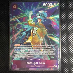 Trafalgar Law Alt Art ST10-010 SR One Piece Card Game Premium Booster PRB-01 NM - Image 1
