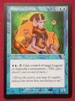 Magic The Gathering INVASION EMPRESS GALINA blue card MTG - Image 1