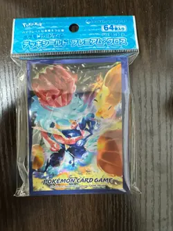 Pokemon Card Sleeves Premium Gloss Greninja Fighting-Type Terastal 64Pcs. - Image 1
