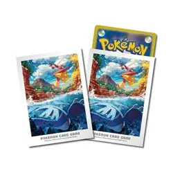 Pokemon Card Sleeves Hoenn Adventure Kyogre Blaziken 64Pcs. - Image 1