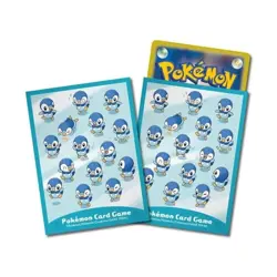Pokemon Card Sleeves Piplup Reactions 64Pcs. - Image 1