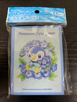 Pokemon Card Sleeves Baby Blue Eyes Piplup 64Pcs. - Image 1