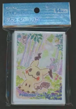 Pokemon Card Sleeves Mimikyu Crayon 64Pcs. - Image 1