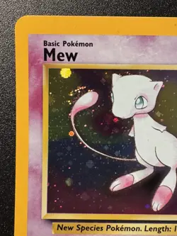 Mew Promo 9 WoTC Black Star Promo Pokemon Card Holo Foil Rare Swirl Near Mint - Image 3