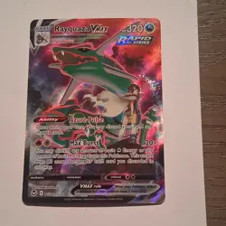 Pokemon Rayquaza VMAX TG20/TG30 Full Art Rapid Strike Holo Ultra Rare 320HP Card - Image 1