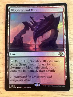 MTG Bloodstained Mire FOIL Modern Horizons 3 216 NM - Image 1