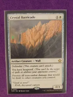 Crystal Barricade - Foundations - NM - Regular - MTG - Image 1
