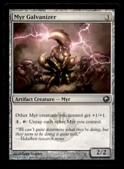 Myr Galvanizer LP Light Play Scars of Mirrodin MTG [7222] - Image 1