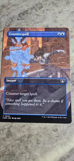 Counterspell (Borderless) Commander Masters Regular Instant Common MTG NM - Image 1