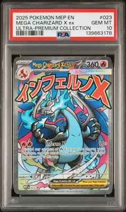 2025 POKEMON MEP EN-ME ULTRA-PREMIUM COLLECTION MEGA CHARIZARD X EX PSA 10 - Image 1