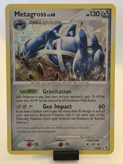 Pokemon TCG Metagross 2009 Supreme Victors 7/147 Holo Holo Rare LP - Image 1