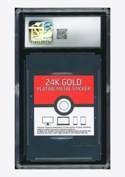 Pokemon CGC 9 Charizard 24K Gold Plating 2023 Candy Stickers Korean - Image 2