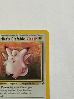 Erika’s Clefable 1st Edition Holo 3/132 Pokemon Gym Heroes Pokemon TCG - Image 2