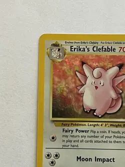 Erika’s Clefable 1st Edition Holo 3/132 Pokemon Gym Heroes Pokemon TCG - Image 3