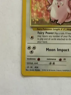 Erika’s Clefable 1st Edition Holo 3/132 Pokemon Gym Heroes Pokemon TCG - Image 4