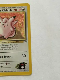 Erika’s Clefable 1st Edition Holo 3/132 Pokemon Gym Heroes Pokemon TCG - Image 5