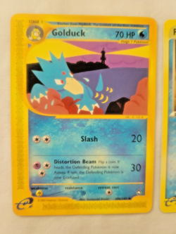 Pokemon e-Reader Evolution Lot: Psyduck & Golduck Aquapolis & Sandstorm2002 (LP) - Image 3