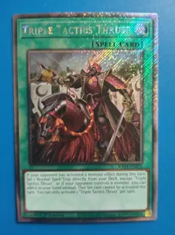 NM Yugioh Triple Tactics Thrust RA03-EN072 Platinum Secret Rare 1st Edition - Image 1