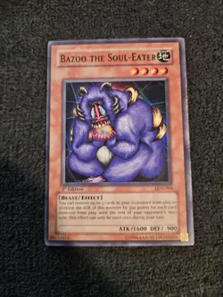 Bazoo the Soul-Eater lon-064 1st Edition Super Rare Yu-Gi-Oh! DAMAGED - Image 1