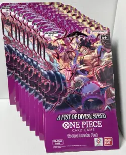 🚛🔥X10 One Piece - OP11 - Sleeved Booster - English - A Fist of Divine Speed - Image 1