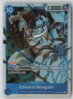 Edward.Newgate OP13-042 One Piece Carrying On His Will Super Rare Near Mint - Image 1
