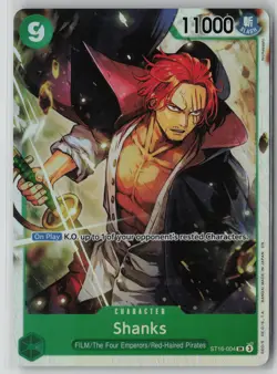 Shanks ST16-004 One Piece Starter Deck 16: GREEN Uta Super Rare Near Mint - Image 1