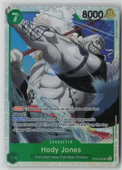 Hody Jones (035) OP06-035 One Piece Wings of the Captain Super Rare Near Mint - Image 1
