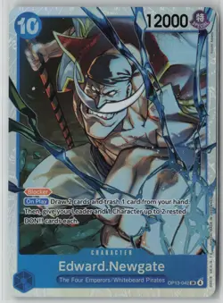 Edward.Newgate OP13-042 One Piece Carrying On His Will Super Rare Near Mint - Image 1