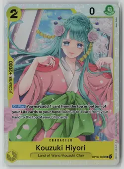 Kouzuki Hiyori OP06-106 One Piece Wings of the Captain Super Rare Near Mint - Image 1