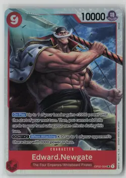 Edward.Newgate (Reprint) OP02-004 One Piece Premium Booster -The Best- NM - Image 1