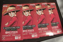 One Piece TCG: Carrying On His Will Sleeved Booster OP-13 English (LOT OF 4) - Image 1