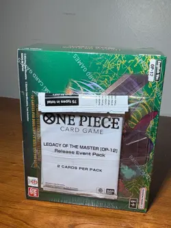 ONE PIECE CCG LEGACY OF THE MASTER BOOSTER BOX OP12 + 2 Event Bonus Packs of 2 - Image 2