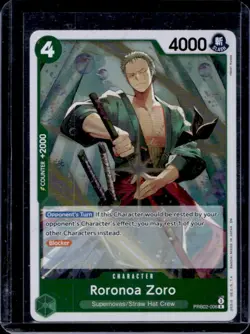 2025 One Piece EN Roronoa Zoro Supernovas Straw Hat Crew Rare #PRB02-006 - Image 1