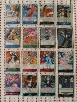 One Piece TCG Japanese Lot ×16 Pirate Foils Only (No Duplicates) - Image 1