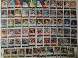 One Piece TCG Japanese Lot ×65 Leaders & Foils (No Duplicates) - Image 1