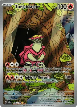 Pokemon TCG Turtonator 146/142 Illustration Rare Stellar Crown Card VLP - Image 1