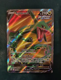 Rayquaza V Full Art 193/203 Evolving Skies Ultra Rare Pokemon TCG NM- MINT Card - Image 1