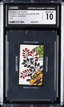 2013 POKEMON PLAYING CARDS ELECTABUZZ & SCYTHER CGC 10 GEM MINT - Image 1