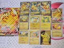 (12) Pokemon Pikachu Holo+ Card Lot. NM. McDonald's/Celebration Promos. 1 Jumbo - Image 1