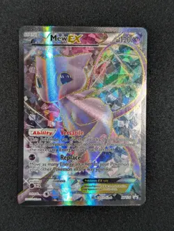 Pokemon TCG Holo Ultra Rare Full Art Mew EX XY126 Black Star Promo Card LP-NM - Image 1