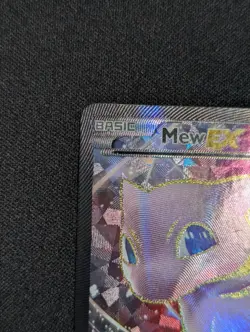 Pokemon TCG Holo Ultra Rare Full Art Mew EX XY126 Black Star Promo Card LP-NM - Image 3